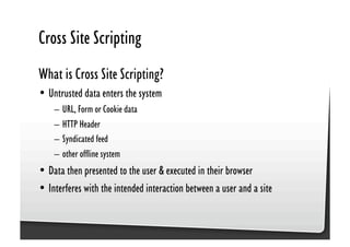 Be Afraid. Be Very Afraid. Javascript security, XSS & CSRF