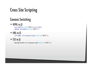 Be Afraid. Be Very Afraid. Javascript security, XSS & CSRF