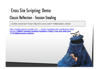 Be Afraid. Be Very Afraid. Javascript security, XSS & CSRF