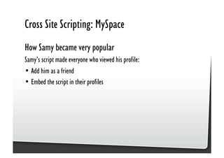 Be Afraid. Be Very Afraid. Javascript security, XSS & CSRF