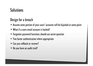 Be Afraid. Be Very Afraid. Javascript security, XSS & CSRF