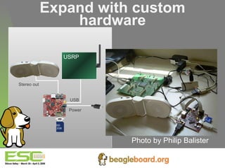 Photo by Philip Balister USRP USB SD 2GB Stereo out Power Expand with custom hardware 