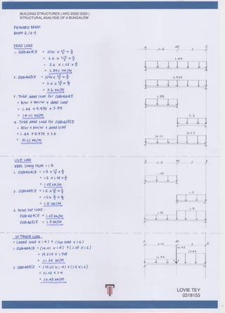 Building Structure // Beam Analysis Report | PDF