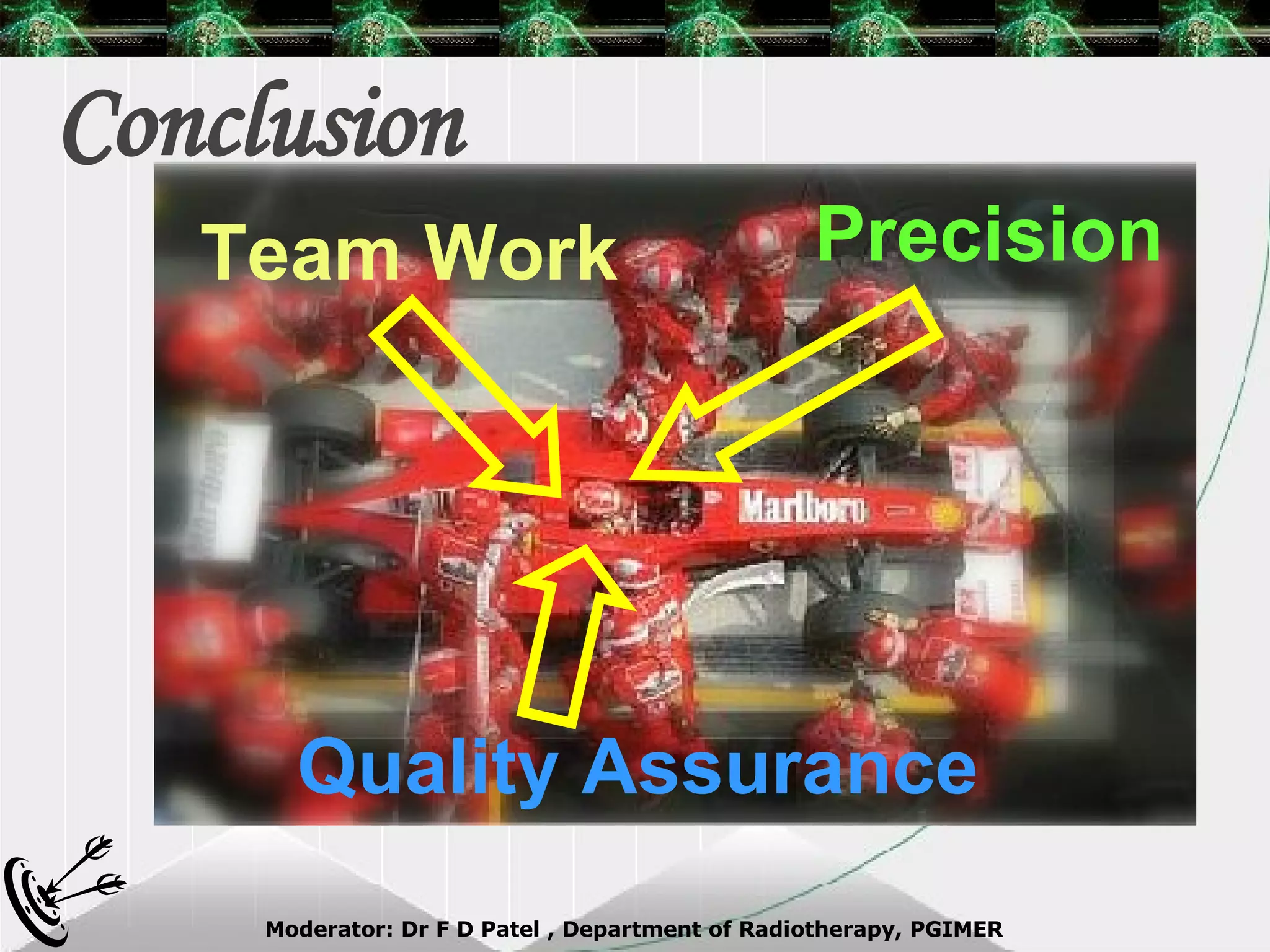 Conclusion Team Work Precision Quality Assurance 
