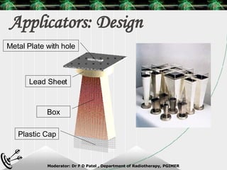 Applicators: Design Lead Sheet Box Plastic Cap Metal Plate with hole 