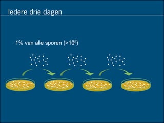 Iedere drie dagen
1% van alle sporen (>106)
 