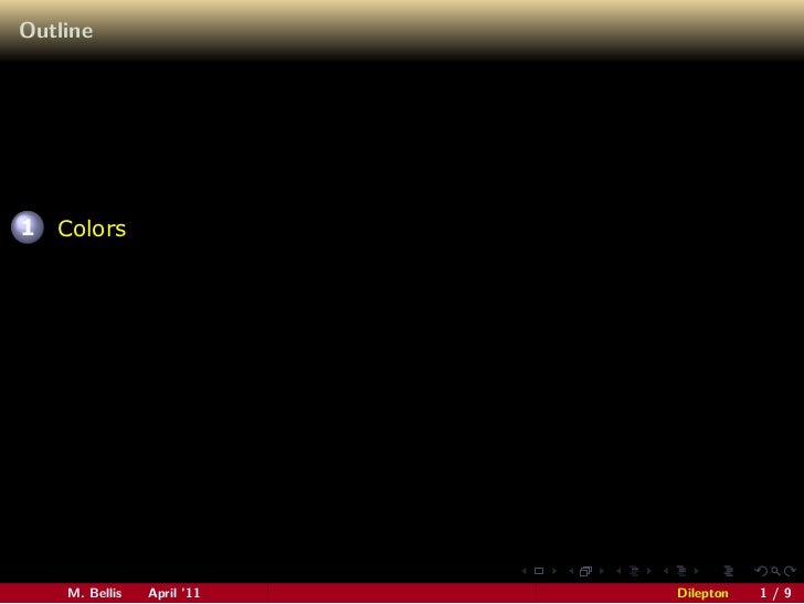 Beamer color test (black background)