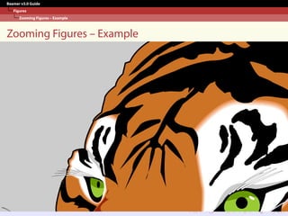 Beamer v3.0 Guide
Figures
Zooming Figures – Example
Zooming Figures – Example
 