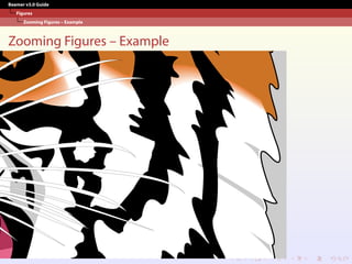 Beamer v3.0 Guide
Figures
Zooming Figures – Example
Zooming Figures – Example
 