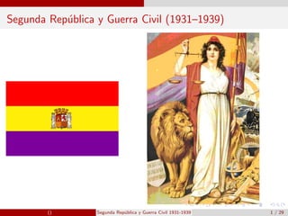 SEGUNDA REPÚBLICA
Y GUERRA CIVIL
1931-1939
HISTORIA DE ESPAÑA 2º BACHILLERATO
Profesor: José Monllor
 