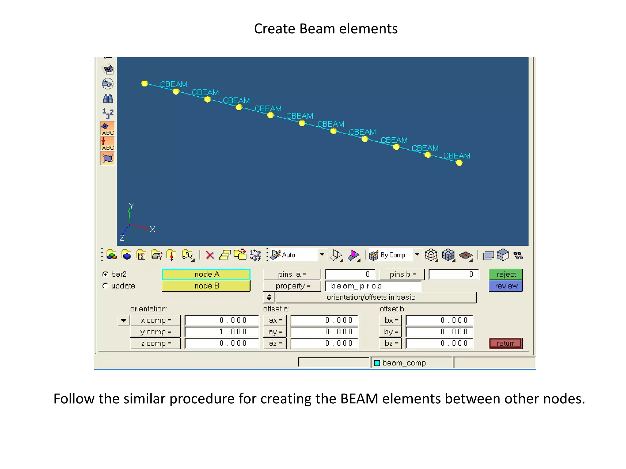 Cantilever Beam modal analysis using 1D elements in Nastran | PPTX