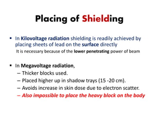 Shadow Block Set Radiotherapy Beam modification in radiotherapy | PPTX