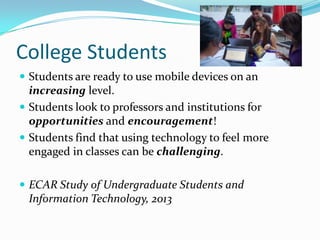 Mobile Technologies as Course Research Tools - BEA 2014 Presentation by Dr. David McCoy