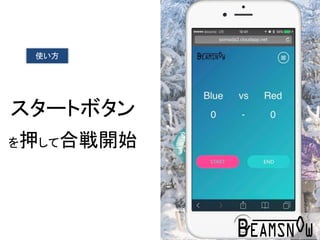 使い方
スタートボタン
を押して合戦開始
 
