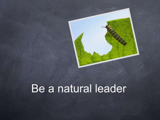 Be a natural leader
 
