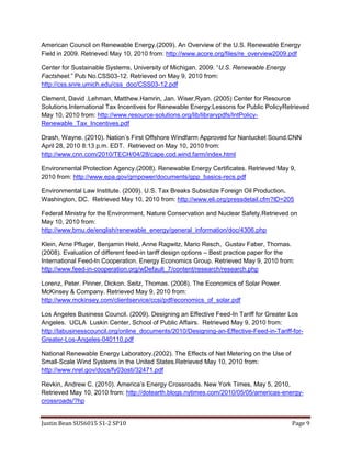 Renewable Energy Policy Overview