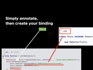 Simply annotate,
then create your binding
Bind
 