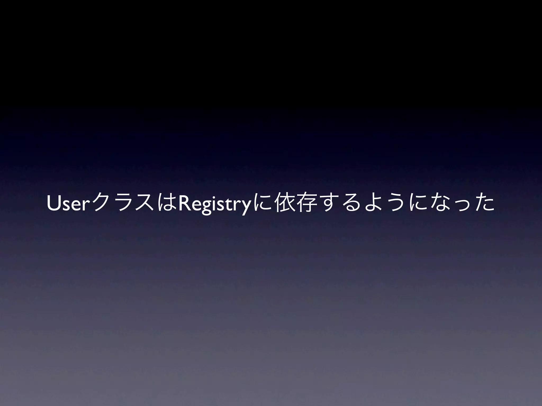 User   Registry
 