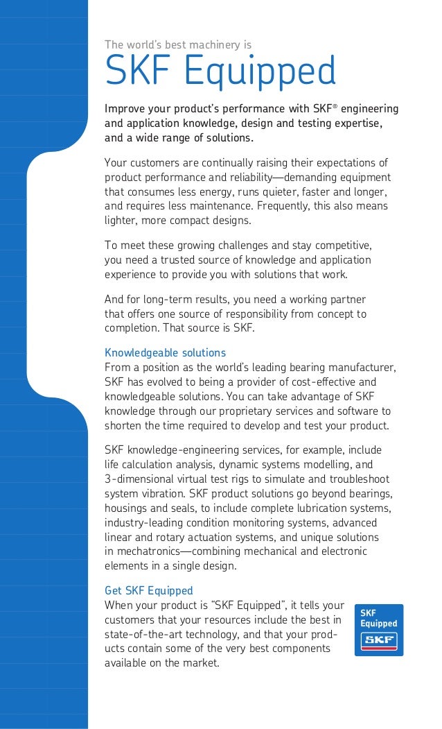 Bearing handbook for electric motor skf