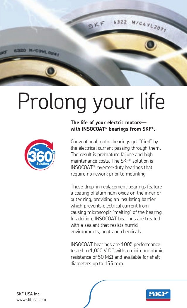 Bearing handbook for electric motor skf