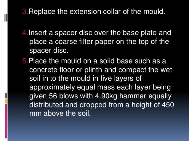 Bearing ratio capacity of compacted soil