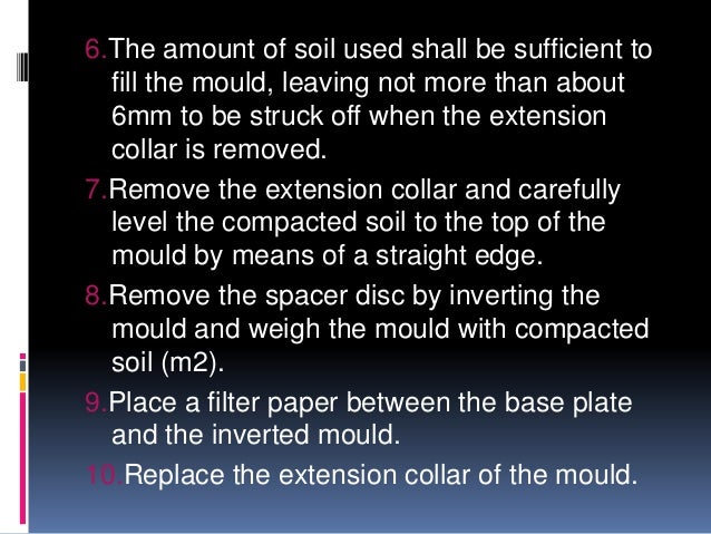 Bearing ratio capacity of compacted soil