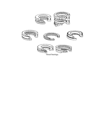 Thrust bearings.
 