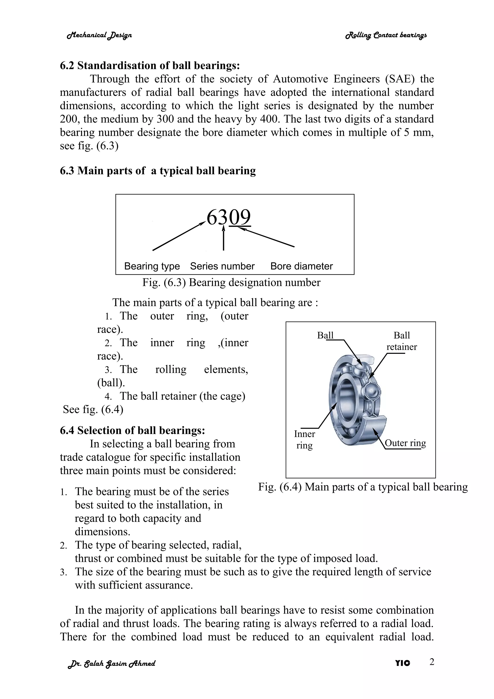 MET 304 Bearings notes | DOC