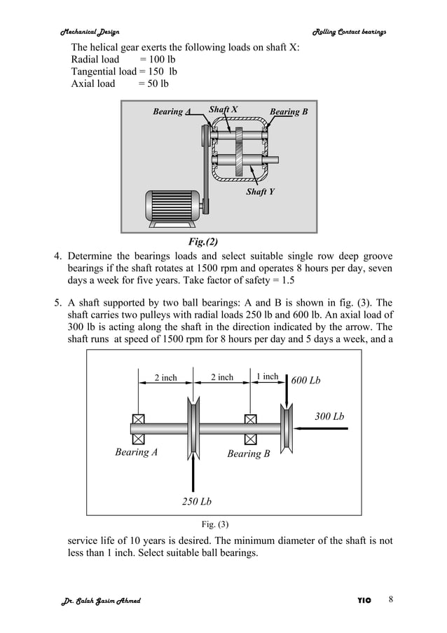 MET 304 Bearings notes | PDF
