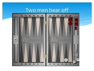 Two men bear off

 