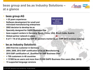 beas for process and regulated industries 14.2 | PPTX