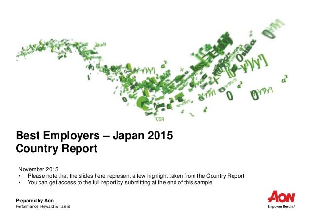Aon Best Employers Japan 2015 Country Report Sample