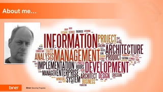 Biner Securing Progress
About me…
 