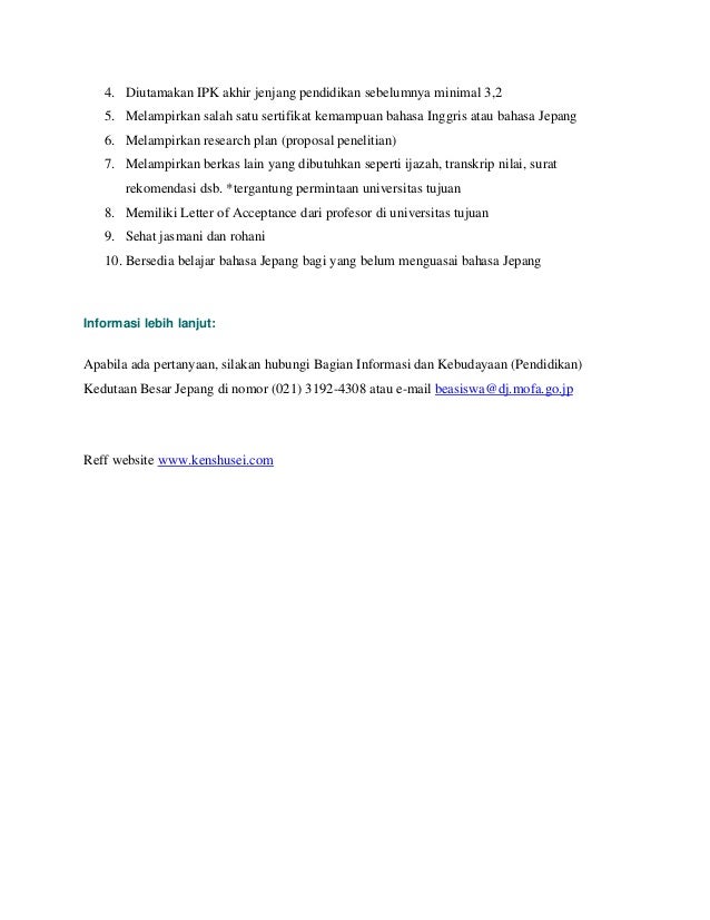 Beasiswa ke jepang program research students