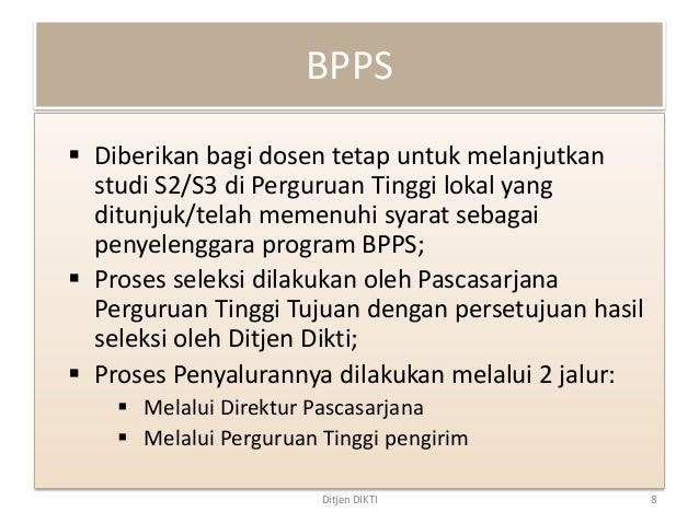beasiswa s2 uns syarat Beasiswa Lanjutan Dikti