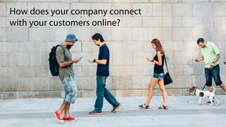 How does your company connect
with your customers online?
 