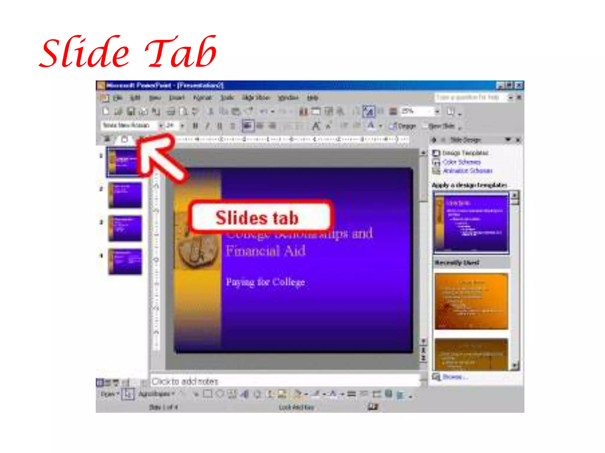 Slide Tab