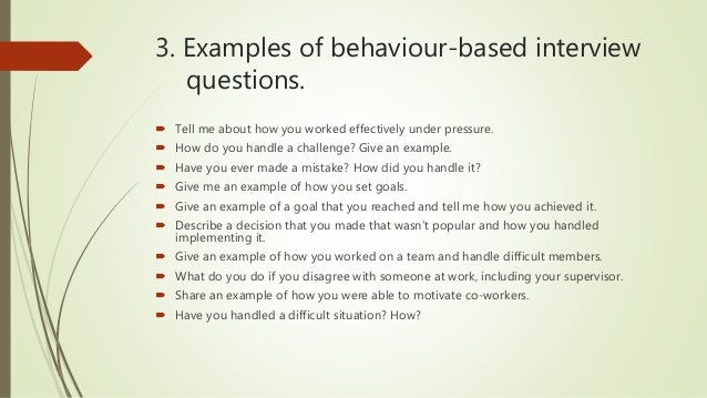 star based interview questions