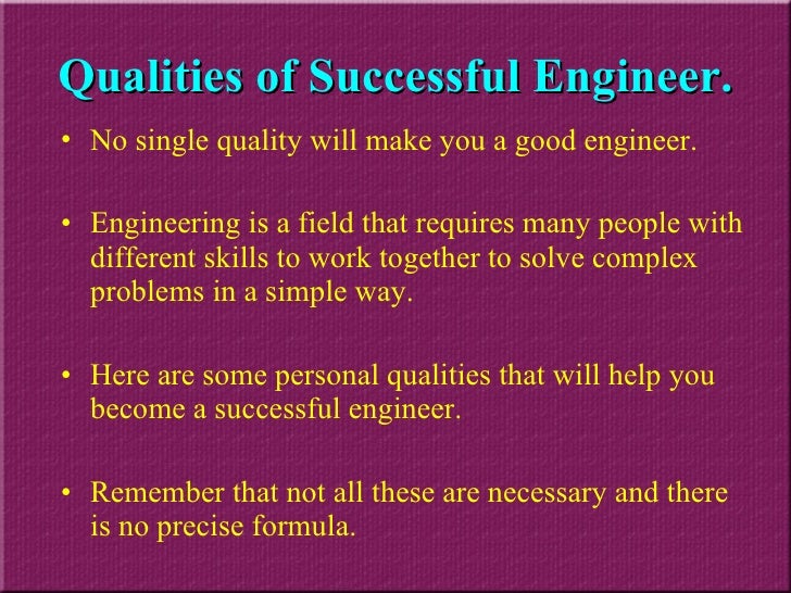 Be A Successful Engineer
