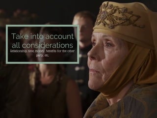 Be a successful negotiator