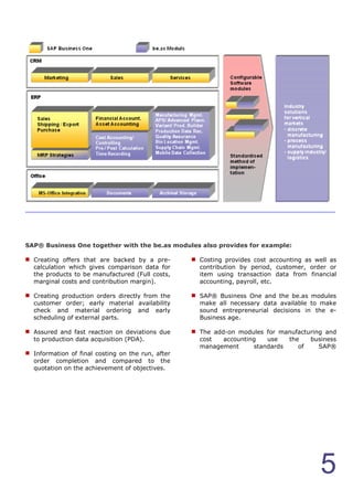 be.as Manufacturing for SAP Business One | PDF