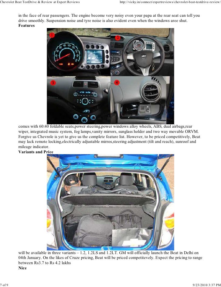 chevrolet beat music system price