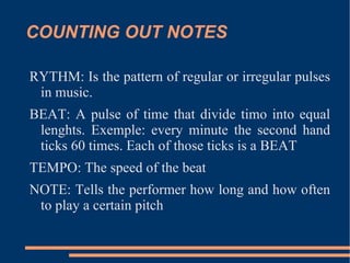 COUNTING OUT NOTES ,[object Object]