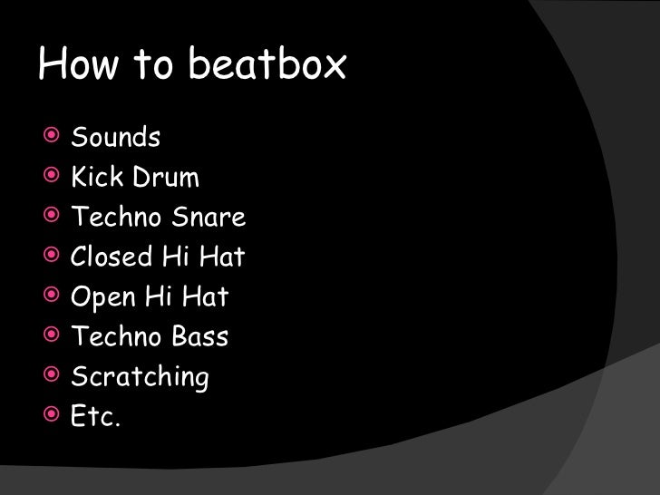 Beatbox music project