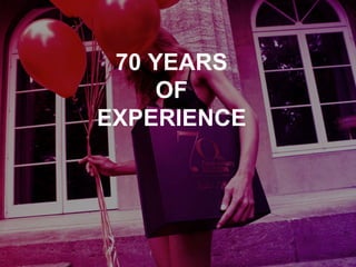 5
70 YEARS
OF
EXPERIENCE
 