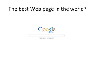 The best Web page in the world?
 