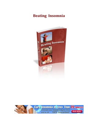 Beating Insomnia
 
