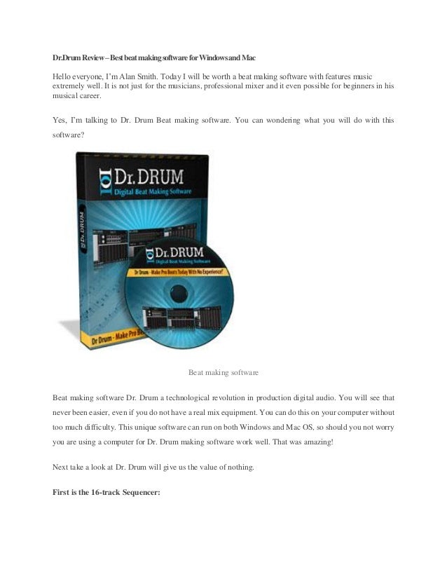 Digital beat making software