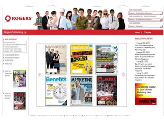 Canadian magazine trends 2010