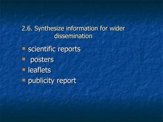 Achievements and outcomes in implementation of Napier smut and stunt resistance project in Tanzania